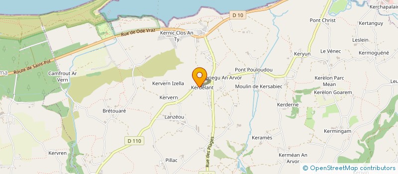 localisation de l'entreprise MONSIEUR EDOUARD ABJEAN-UGUEN  PLOUESCAT