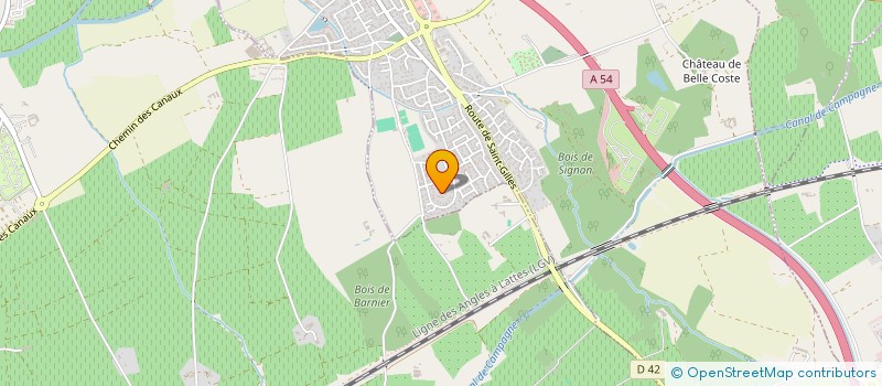 localisation de l'entreprise MONSIEUR EDOUARD ALBERT  CAISSARGUES