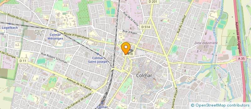 localisation de l'entreprise MONSIEUR EDOUARD ARKOUB  COLMAR