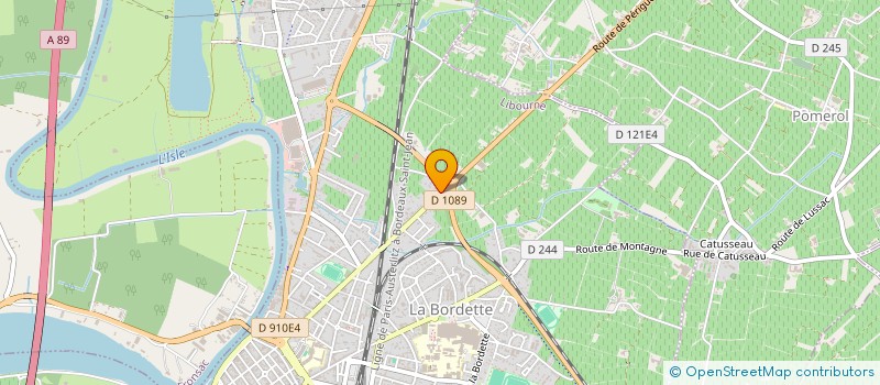 localisation de l'entreprise MONSIEUR EDOUARD ARREGUY à LIBOURNE