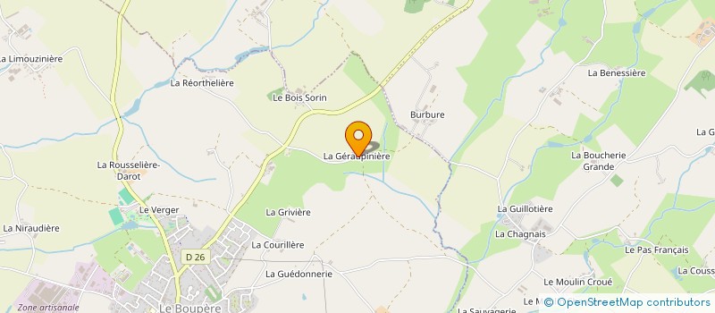 localisation de l'entreprise MONSIEUR EDOUARD AUVINET à LE BOUPERE