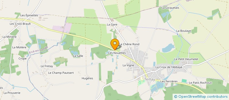 localisation de l'entreprise MONSIEUR EDOUARD AVELINE  TEILLAY