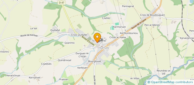 localisation de l'entreprise MONSIEUR EDOUARD BAL à HANVEC