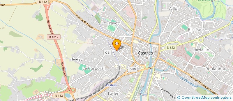 localisation de l'entreprise MONSIEUR EDOUARD BARTHES  CASTRES