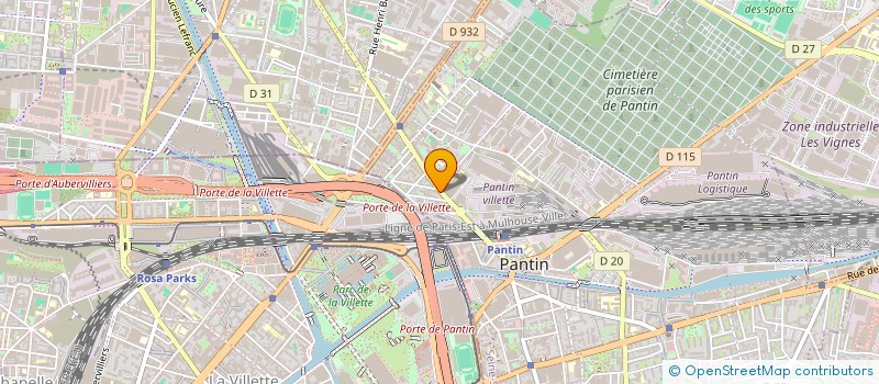 localisation de l'entreprise MONSIEUR EDOUARD BATIGA  PANTIN