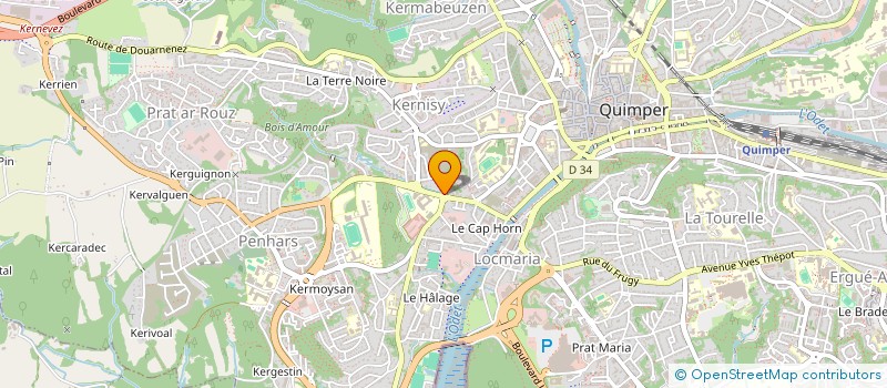 localisation de l'entreprise MONSIEUR EDOUARD BEGEL à QUIMPER