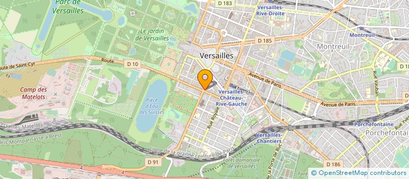 localisation de l'entreprise MONSIEUR EDOUARD BERGEVIN à VERSAILLES
