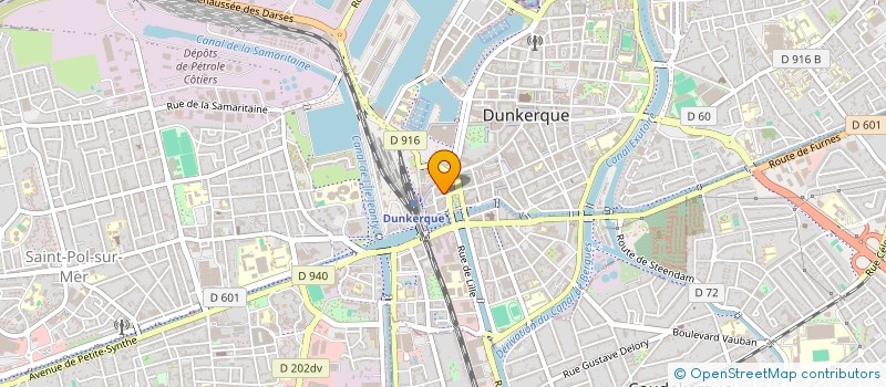 localisation de l'entreprise MONSIEUR EDOUARD BETOURNE à DUNKERQUE