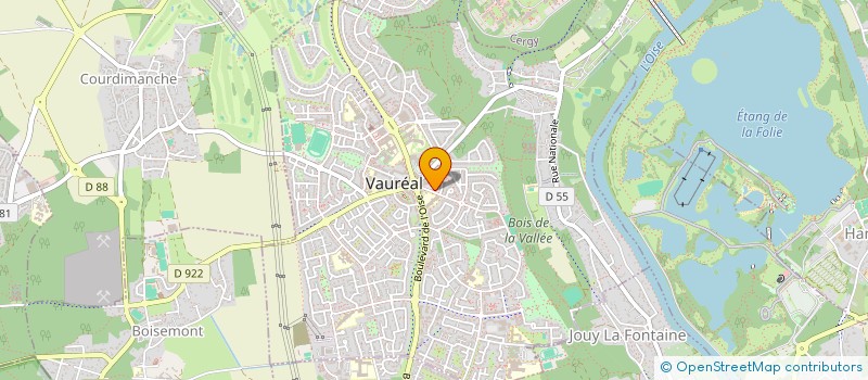 localisation de l'entreprise MONSIEUR EDOUARD BLACQUE-BELAIR  VAUREAL