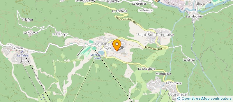 localisation de l'entreprise MONSIEUR EDOUARD BLANC à COURCHEVEL