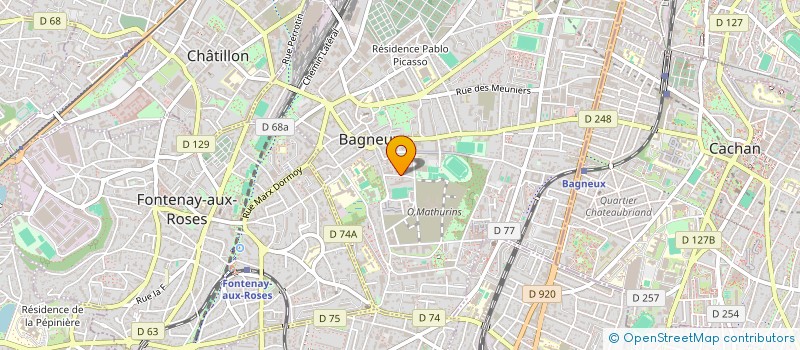 localisation de l'entreprise MONSIEUR EDOUARD BOGHOSSIAN à BAGNEUX