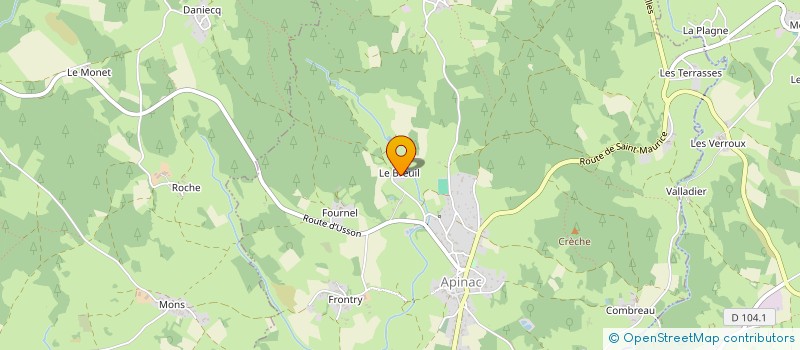 localisation de l'entreprise MONSIEUR EDOUARD BOUCHET  APINAC