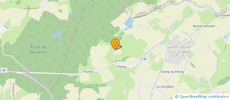 localisation de l'entreprise MONSIEUR EDOUARD BOULIER  SAINTE-SABINE-SUR-LONGEVE