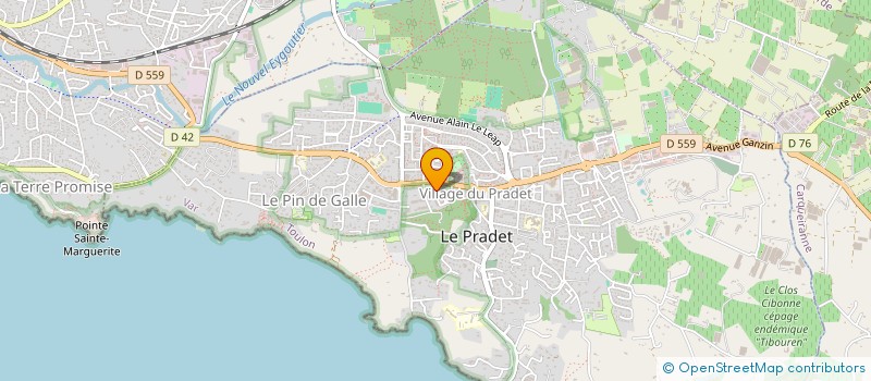 localisation de l'entreprise MONSIEUR EDOUARD BOUQUILLON  LE PRADET