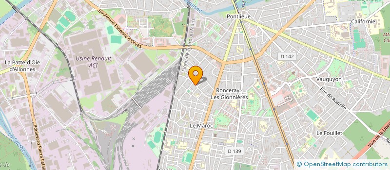 localisation de l'entreprise MONSIEUR EDOUARD BOUSSARD  LE MANS