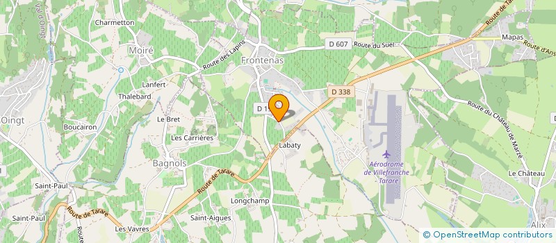 localisation de l'entreprise MONSIEUR EDOUARD BRETON  FRONTENAS