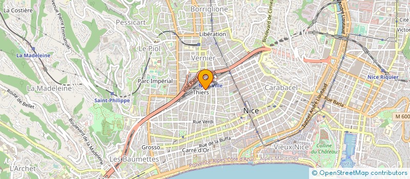 localisation de l'entreprise MONSIEUR EDOUARD CAISSON à NICE
