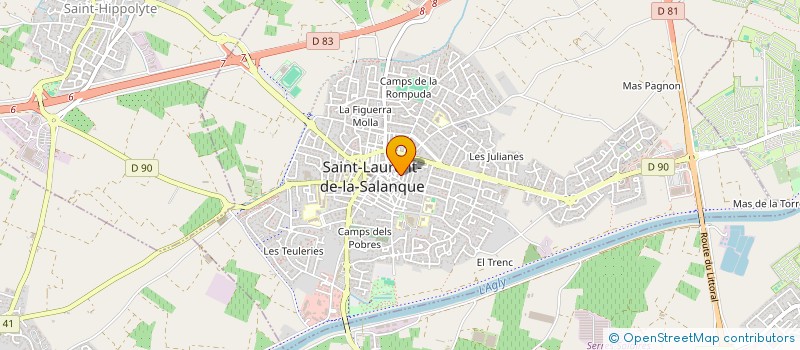 localisation de l'entreprise MONSIEUR EDOUARD CALATAYUD  SAINT-LAURENT-DE-LA-SALANQUE