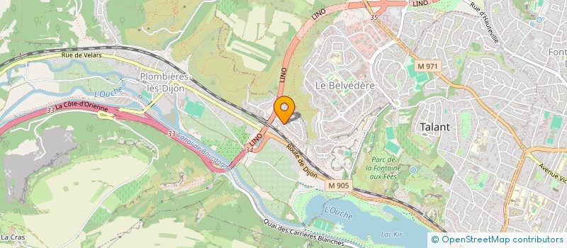 localisation de l'entreprise MONSIEUR EDOUARD CHAMPIER  PLOMBIERES-LES-DIJON