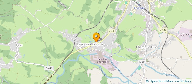 localisation de l'entreprise MONSIEUR EDOUARD CHRISTOPHE  LAVAL-SUR-VOLOGNE