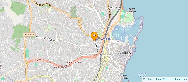 localisation de l'entreprise MONSIEUR EDOUARD COQUILLAT  ANTIBES