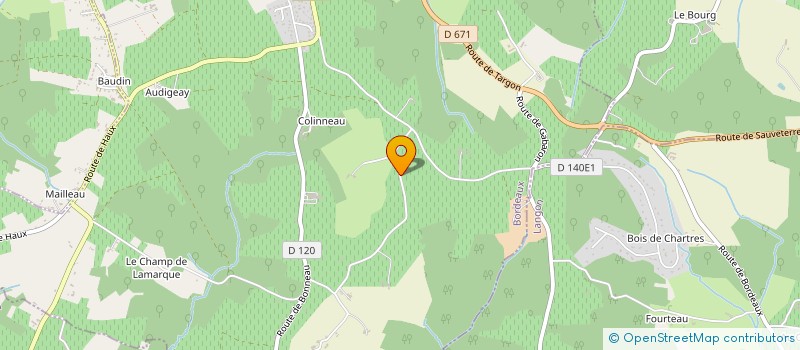 localisation de l'entreprise MONSIEUR EDOUARD COTREAU  LA SAUVE