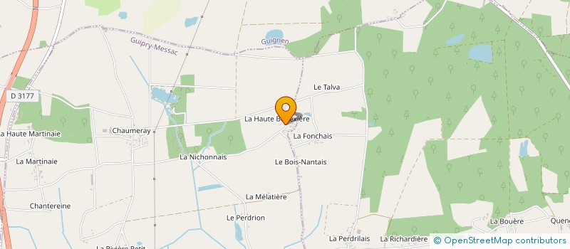 localisation de l'entreprise MONSIEUR EDOUARD COUE à GUIPRY-MESSAC