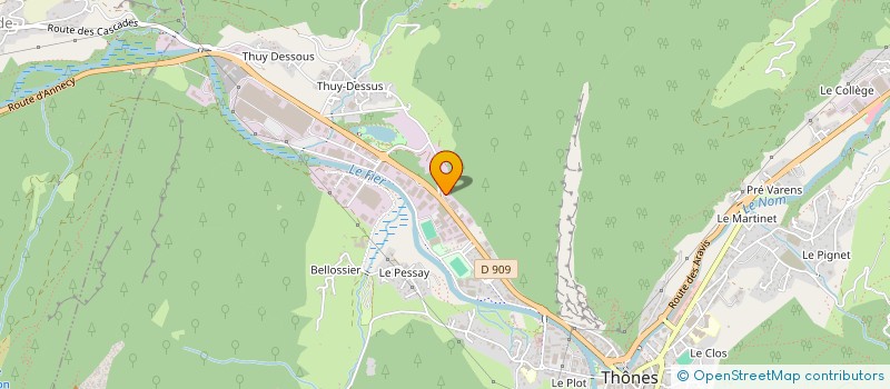 localisation de l'entreprise MONSIEUR EDOUARD COURQUIN  THONES