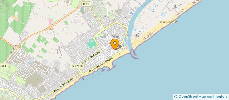localisation de l'entreprise MONSIEUR EDOUARD CUBEL à VALRAS-PLAGE