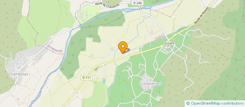 localisation de l'entreprise MONSIEUR EDOUARD DALAMEL DE BOURNET  GROSPIERRES