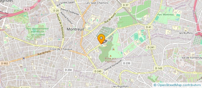 localisation de l'entreprise MONSIEUR EDOUARD DARINGO à MONTREUIL