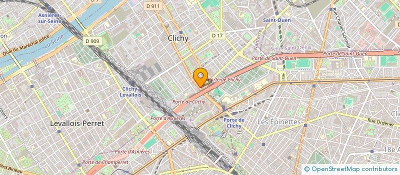localisation de l'entreprise MONSIEUR EDOUARD DE LA MOTTE ROUGE à CLICHY
