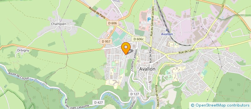 localisation de l'entreprise MONSIEUR EDOUARD DELONET à AVALLON