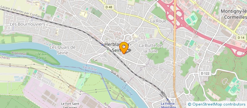 localisation de l'entreprise MONSIEUR EDOUARD DENEVE  HERBLAY-SUR-SEINE