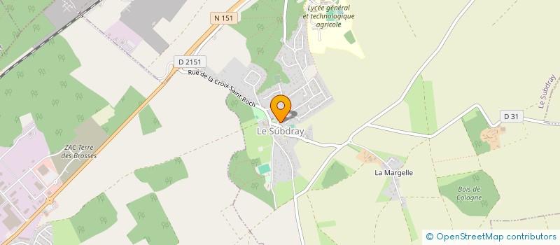 localisation de l'entreprise MONSIEUR EDOUARD DESNOS  LE SUBDRAY