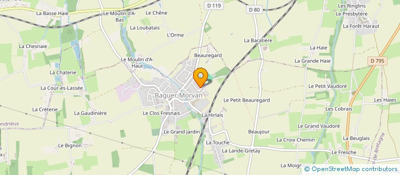 localisation de l'entreprise MONSIEUR EDOUARD DESVAUX  LA BOUSSAC