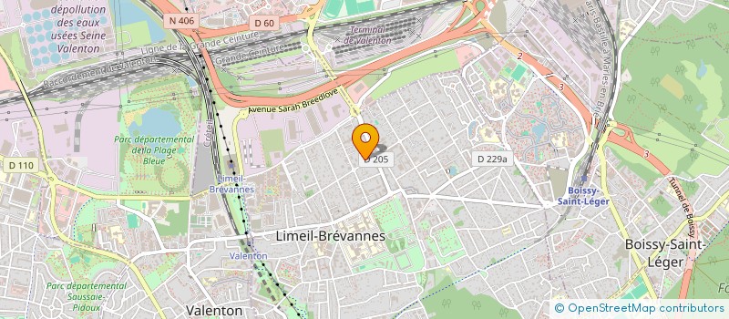 localisation de l'entreprise MONSIEUR EDOUARD DIEUJUSTE  LIMEIL-BREVANNES