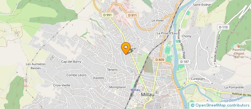 localisation de l'entreprise MONSIEUR EDOUARD DIRAND  MILLAU