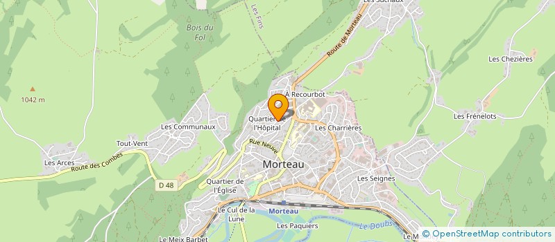 localisation de l'entreprise MONSIEUR EDOUARD DORNIER  BAUME LES DAMES