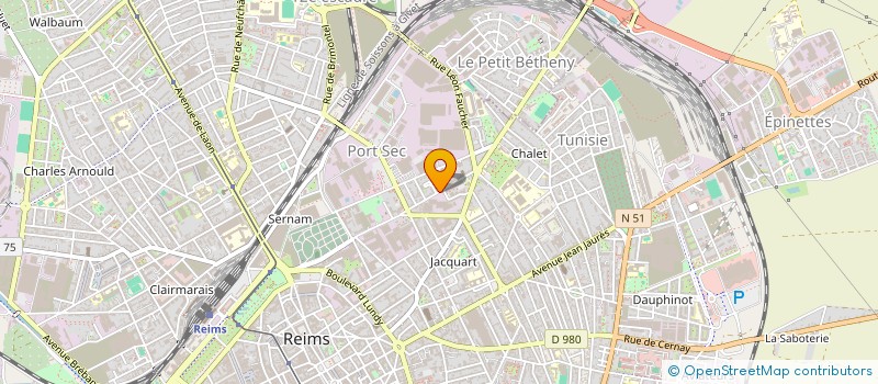 localisation de l'entreprise MONSIEUR EDOUARD DUNTZE  REIMS