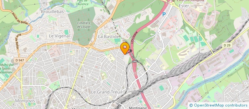localisation de l'entreprise MONSIEUR EDOUARD DUPIN DE BEYSSAT à LIMOGES