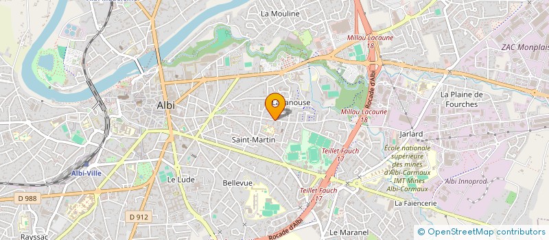 localisation de l'entreprise MONSIEUR EDOUARD DURAND à ALBI