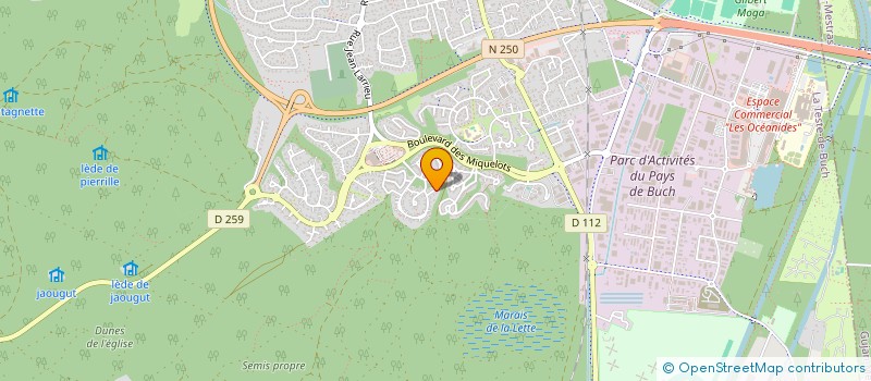 localisation de l'entreprise MONSIEUR EDOUARD DURON  LA TESTE-DE-BUCH