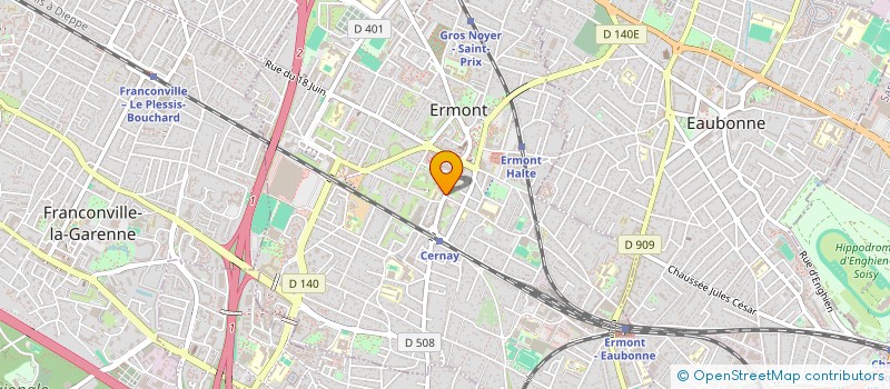 localisation de l'entreprise MONSIEUR EDOUARD FAJNZILBERG  ERMONT