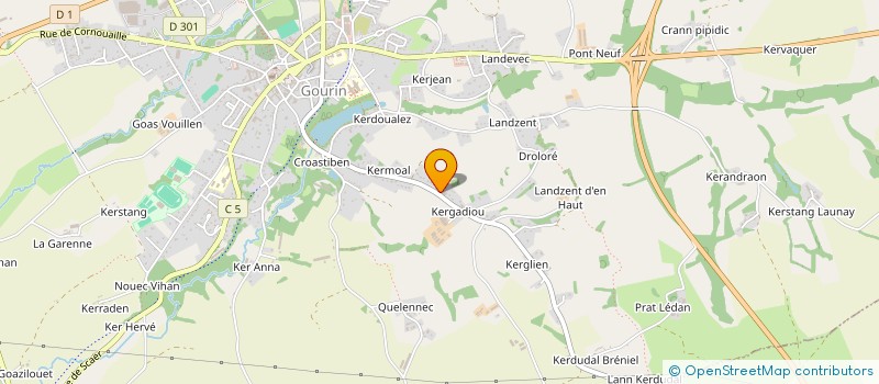 localisation de l'entreprise MONSIEUR EDOUARD FEVRIER  GOURIN