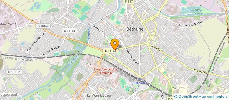 localisation de l'entreprise MONSIEUR EDOUARD FLEURY  BETHUNE