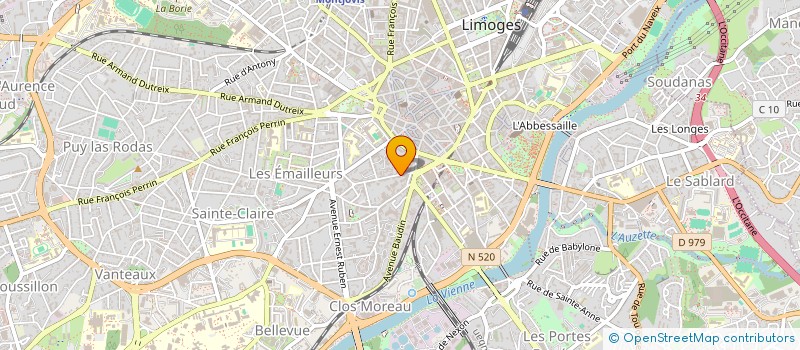 localisation de l'entreprise MONSIEUR EDOUARD FONTAINE à LIMOGES