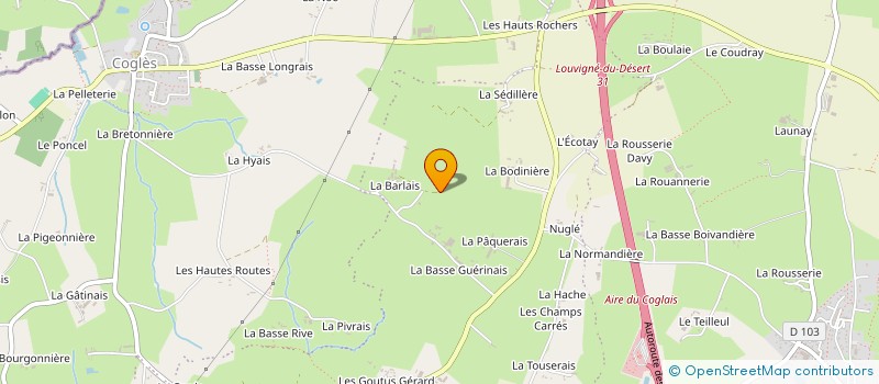 localisation de l'entreprise MONSIEUR EDOUARD GAUDIN à LES PORTES DU COGLAIS