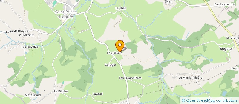localisation de l'entreprise MONSIEUR EDOUARD GAUTHIER à SAINT-PRIEST-LIGOURE
