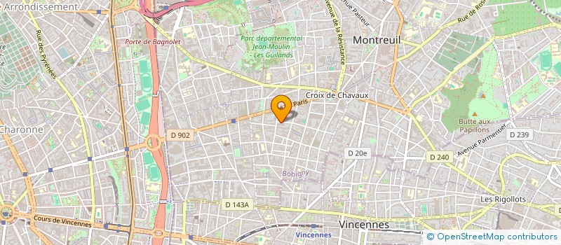 localisation de l'entreprise MONSIEUR EDOUARD GAUTHIER à MONTREUIL